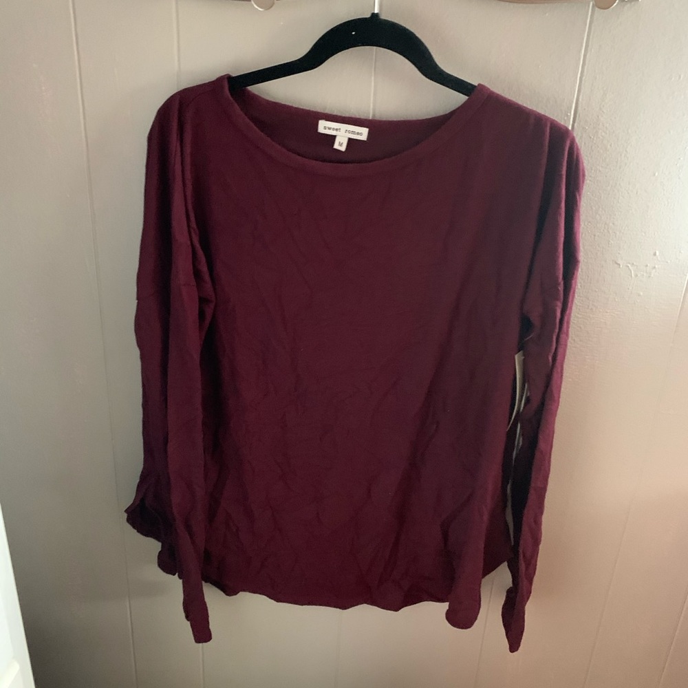 size medium burgundy nordstrom long sleeve